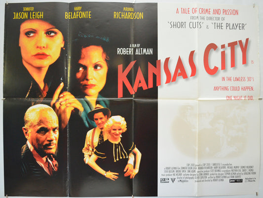 Kansas City - Original Quad Poster - Film Poster - Movie Poster