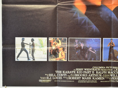 THE KARATE KID PART II (Bottom Left) Cinema Quad Movie Poster 