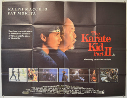 The Karate Kid part II Original Quad Poster - Film Poster - Movie Poster  