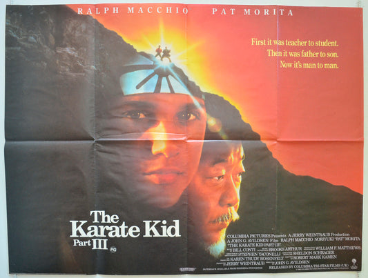 The Karate Kid part III  Original British Quad Poster - Film Poster - Movie Poster 