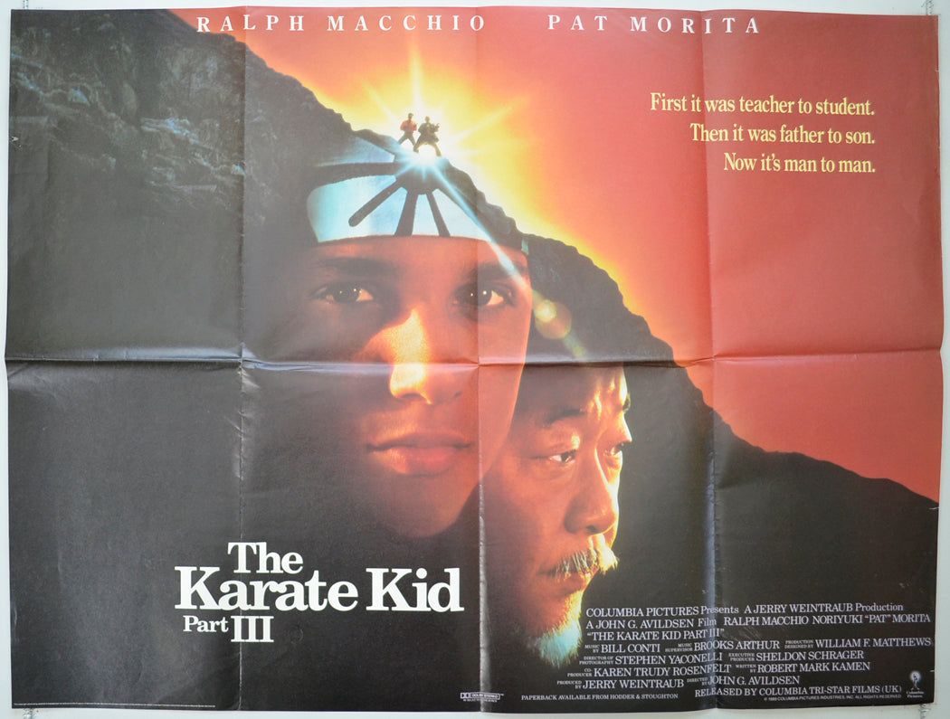 The Karate Kid part III Original Quad Poster - Film Poster - Movie Poster  