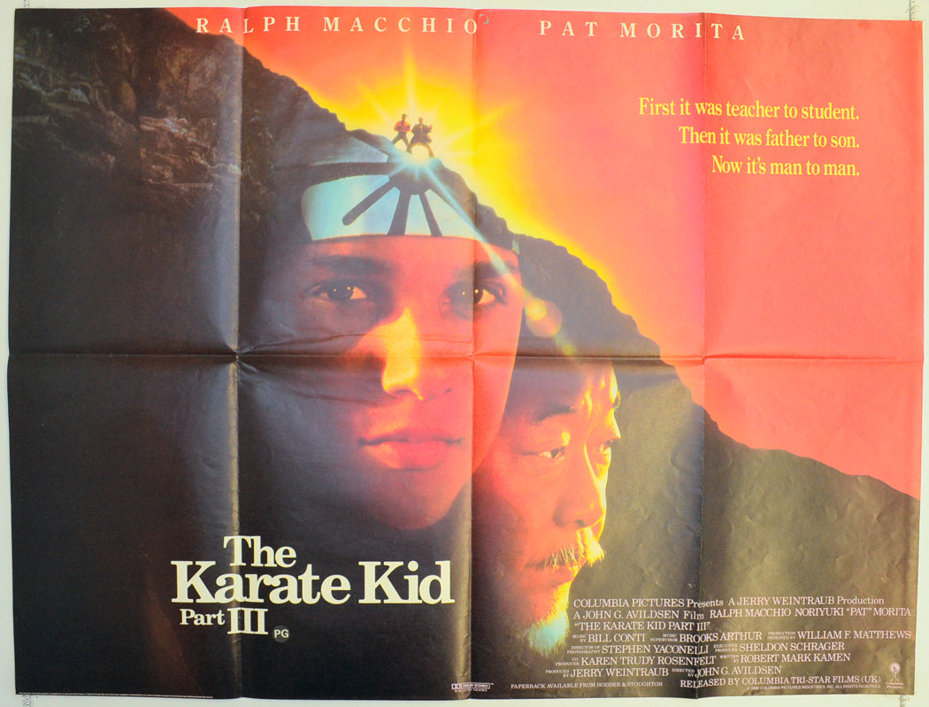 The Karate Kid part III Original Quad Poster - Film Poster - Movie Poster  