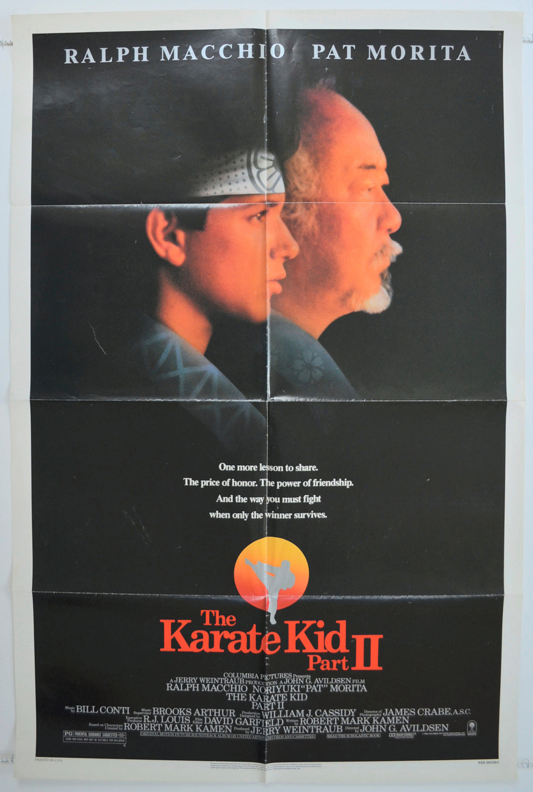 The Karate Kid Part II  Original One Sheet Poster - Film Poster - Movie Poster 