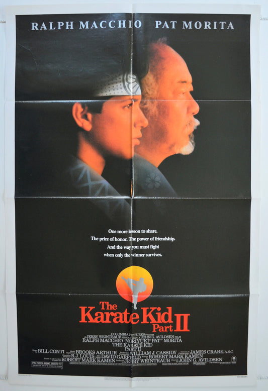 The Karate Kid Part II  Original One Sheet Poster - Film Poster - Movie Poster 