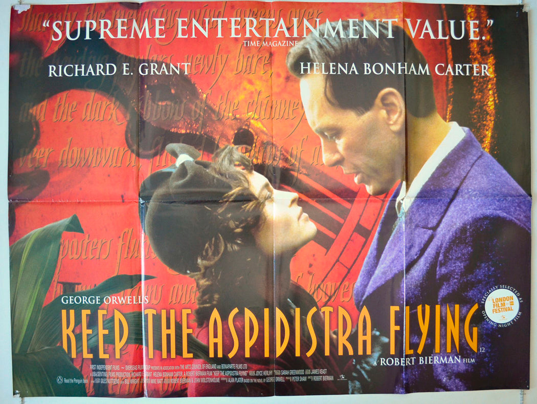 Keep The Aspidistra Flying  (a.k.a. A Merry War)   Original British Quad Poster - Movie Poster