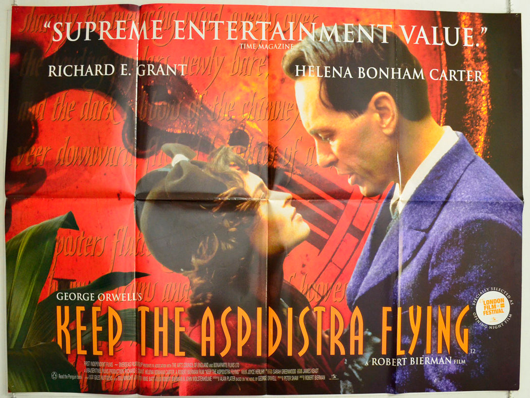 Keep The Aspidistra Flying  (a.k.a. A Merry War)   Original British Quad Poster - Film Poster - Movie Poster 