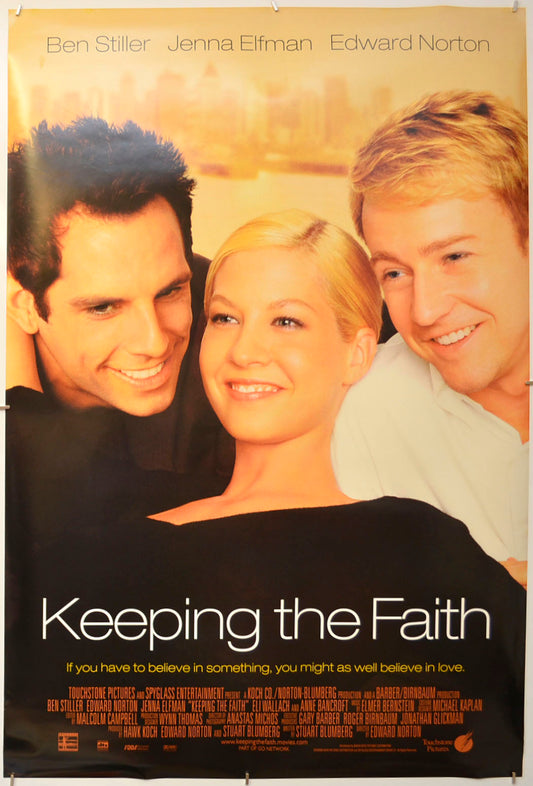 Keeping The Faith Original One Sheet Poster - Film Poster - Movie Poster