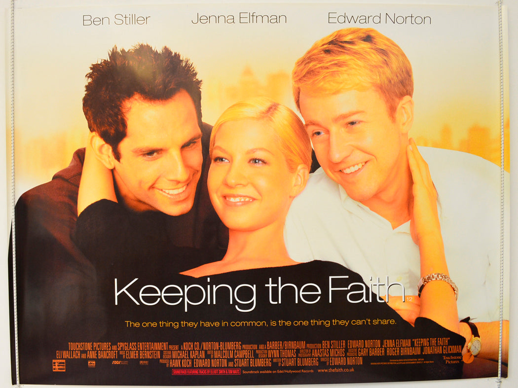 Keeping The Faith  Original British Quad Poster - Film Poster - Movie Poster 