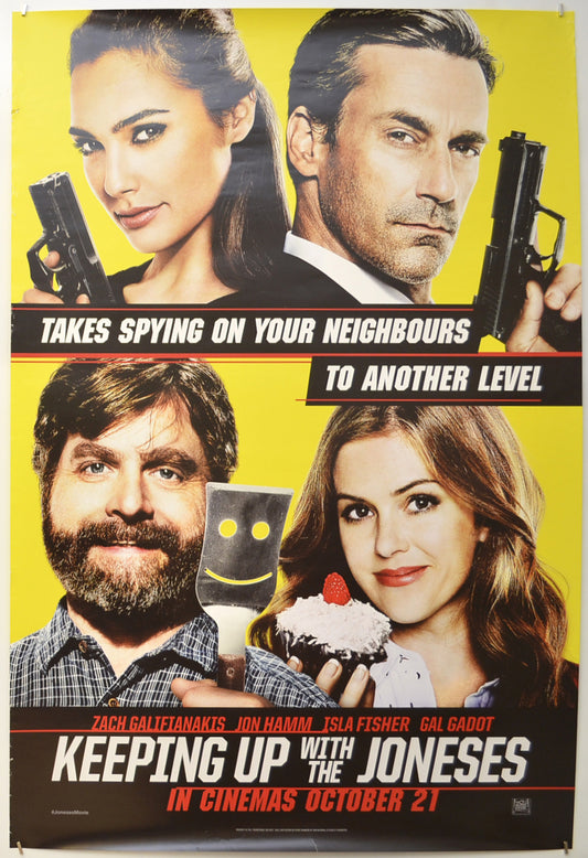 Keeping Up With The Joneses Original One Sheet Poster - Film Poster - Movie Poster