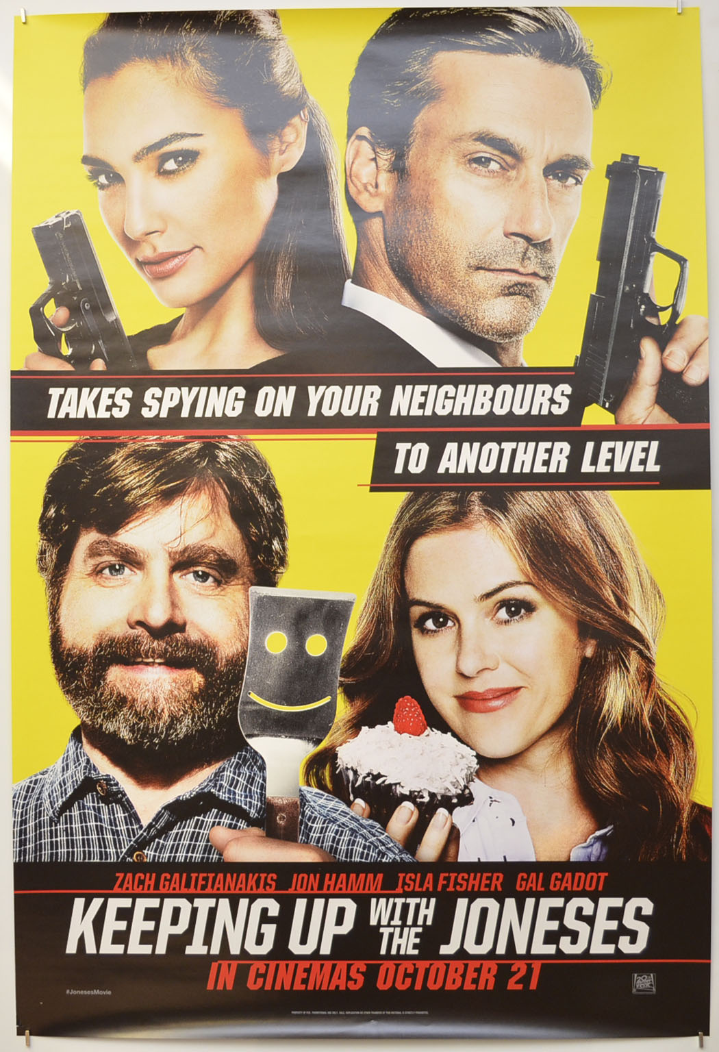 Keeping Up With The Joneses Original One Sheet Poster - Film Poster - Movie Poster