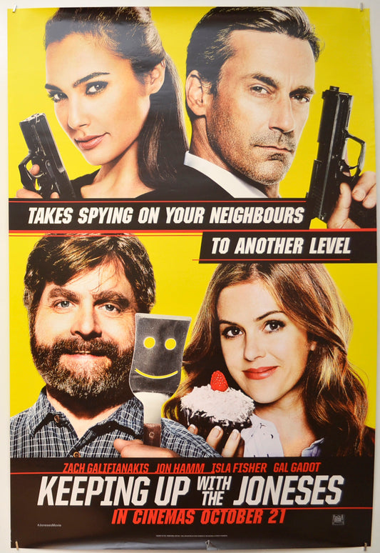 Keeping Up With The Joneses Original One Sheet Poster - Film Poster - Movie Poster