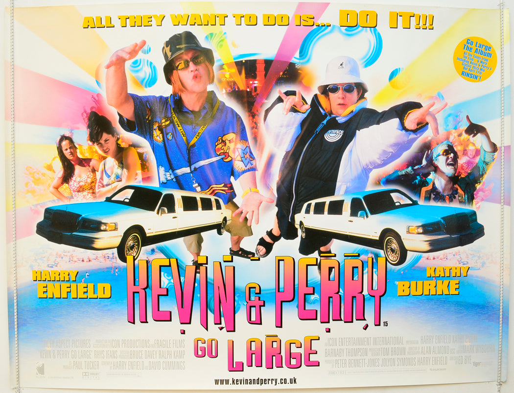 Kevin And Perry Go Large  Original British Quad Poster - Film Poster - Movie Poster 