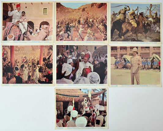 Khartoum 7 Original Colour Front Of House Stills / 8x10 Lobby Cards