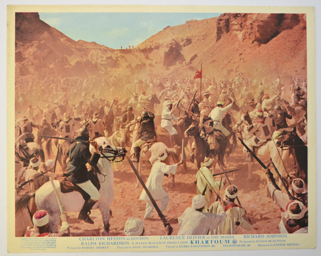 KHARTOUM (Card 2) Cinema Colour FOH Stills / Lobby Cards 