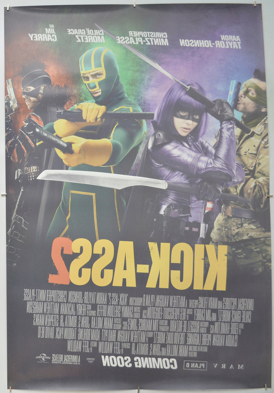 Kick-Ass 2 (Back) Cinema One Sheet Movie Poster 