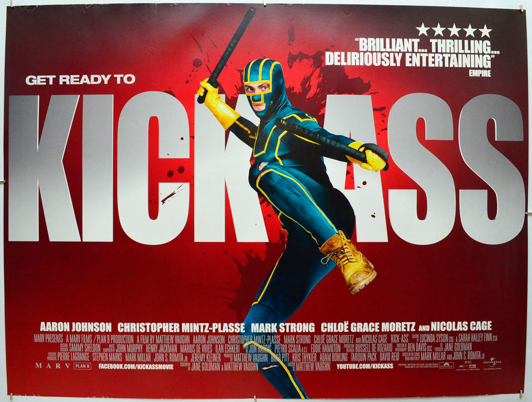 Kick Ass (Big Daddy Teaser / Advance Version) Original Quad Poster - Film Poster - Movie Poster