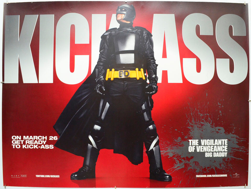 Kick Ass (Big Daddy Teaser / Advance Version) Original Quad Poster - Film Poster - Movie Poster