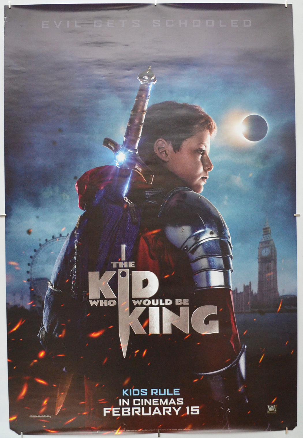 The Kid Who Would Be King (Teaser / Advance Version) Original One Sheet Poster - Film Poster - Movie Poster