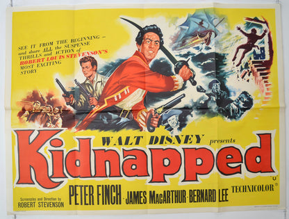 Kidnapped   Original Quad Poster - Film Poster - Movie Poster 