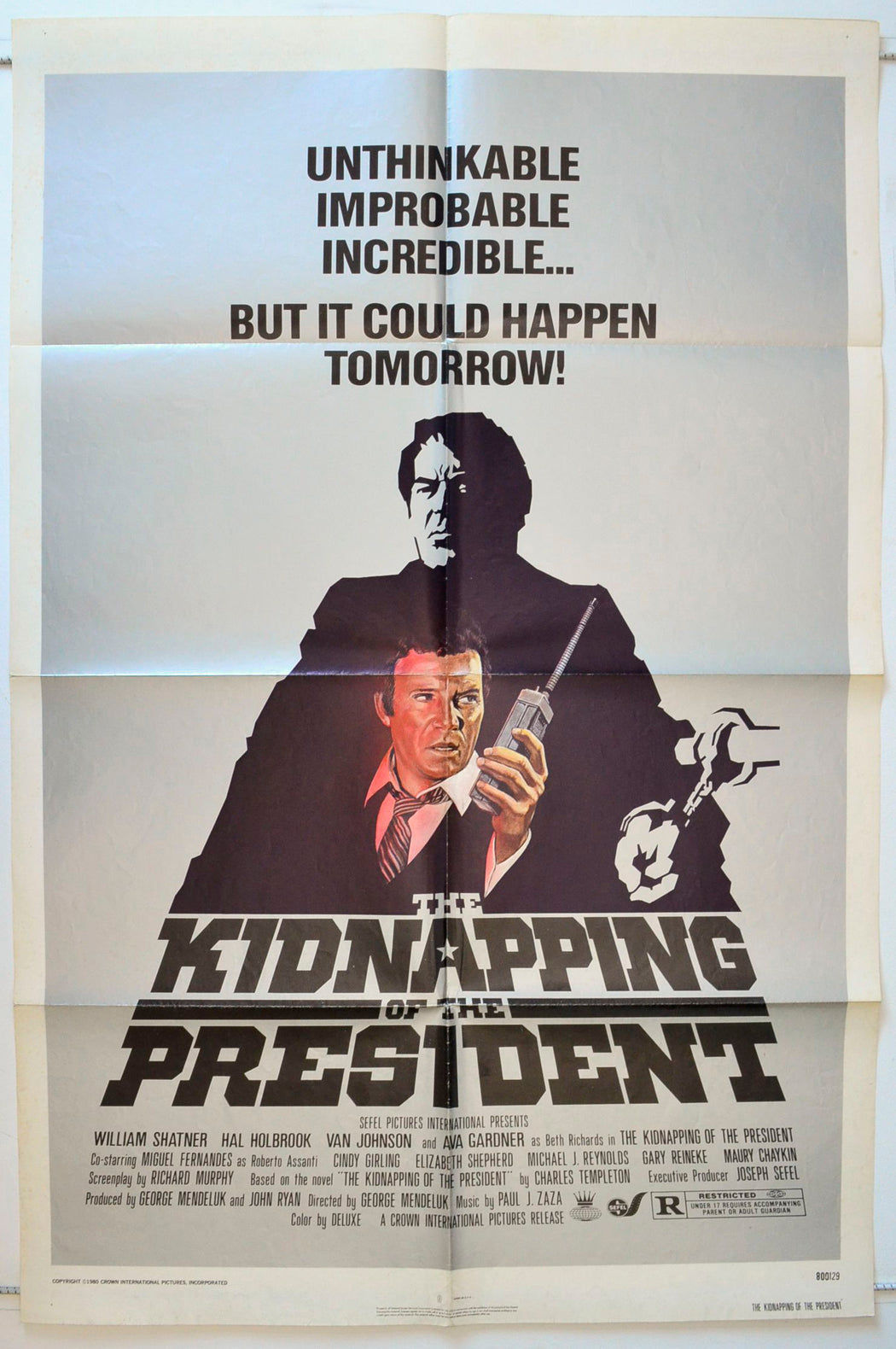 The Kidnapping Of The President Original One Sheet Poster - Movie Poster