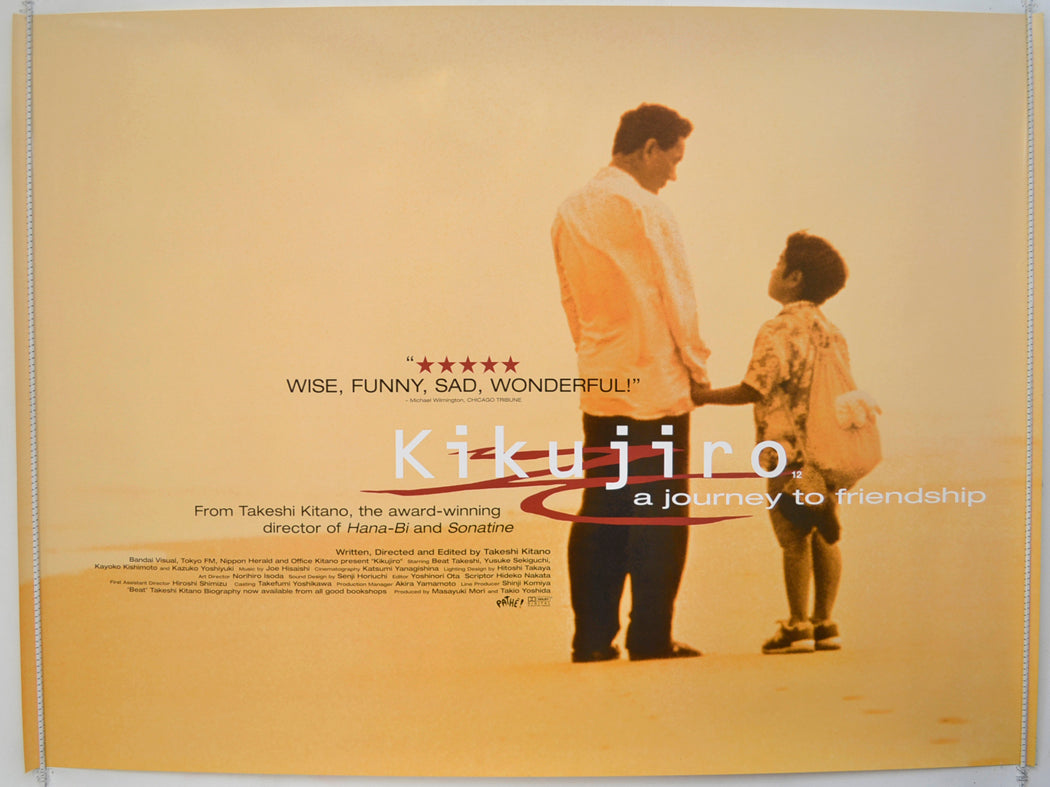 Kikujiro  Original Quad Poster - Film Poster - Movie Poster