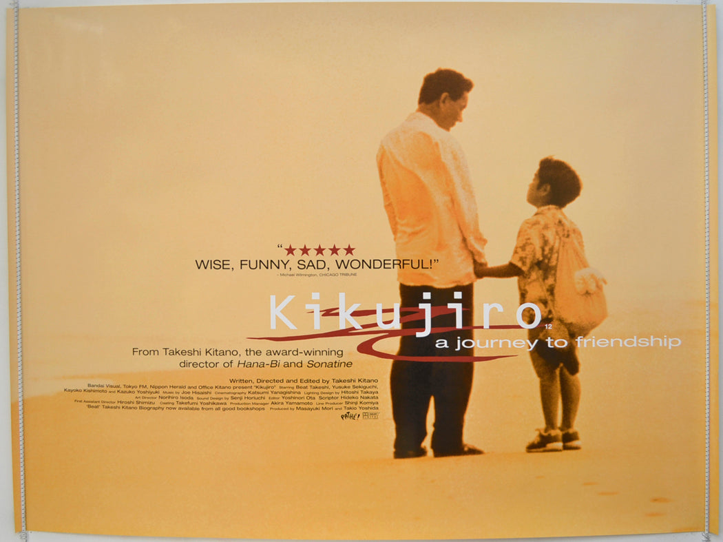 Kikujiro  Original Quad Poster - Film Poster - Movie Poster