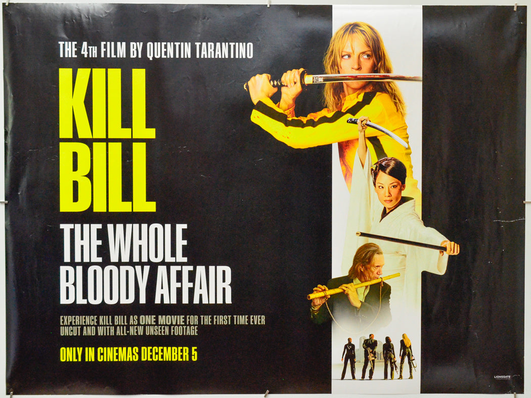 Kill Bill: The Whole Bloody Affair - Original Quad Poster - Film Poster - Movie Poster
