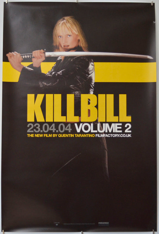 Kill Bill Vol. 2 (Teaser / Advance Double Crown Poster) Original Double Crown Poster - Film Poster - Movie Poster