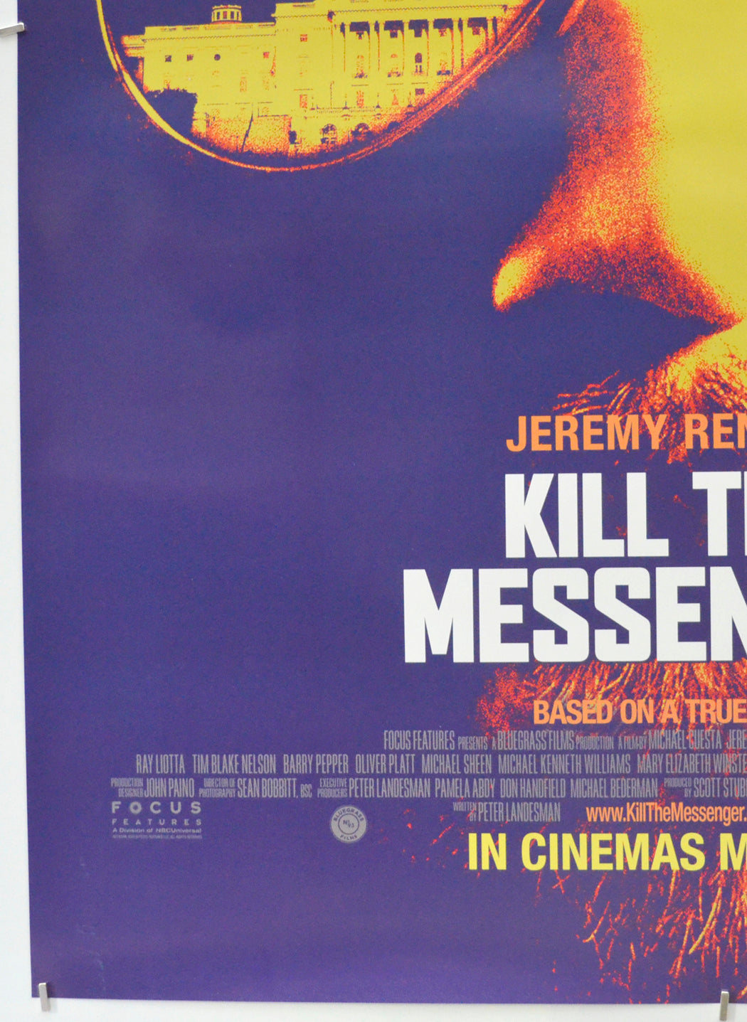 KILL THE MESSENGER (Bottom Left) Cinema One Sheet Movie Poster 