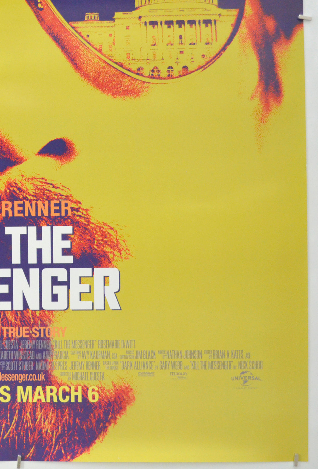 KILL THE MESSENGER (Bottom Right) Cinema One Sheet Movie Poster 