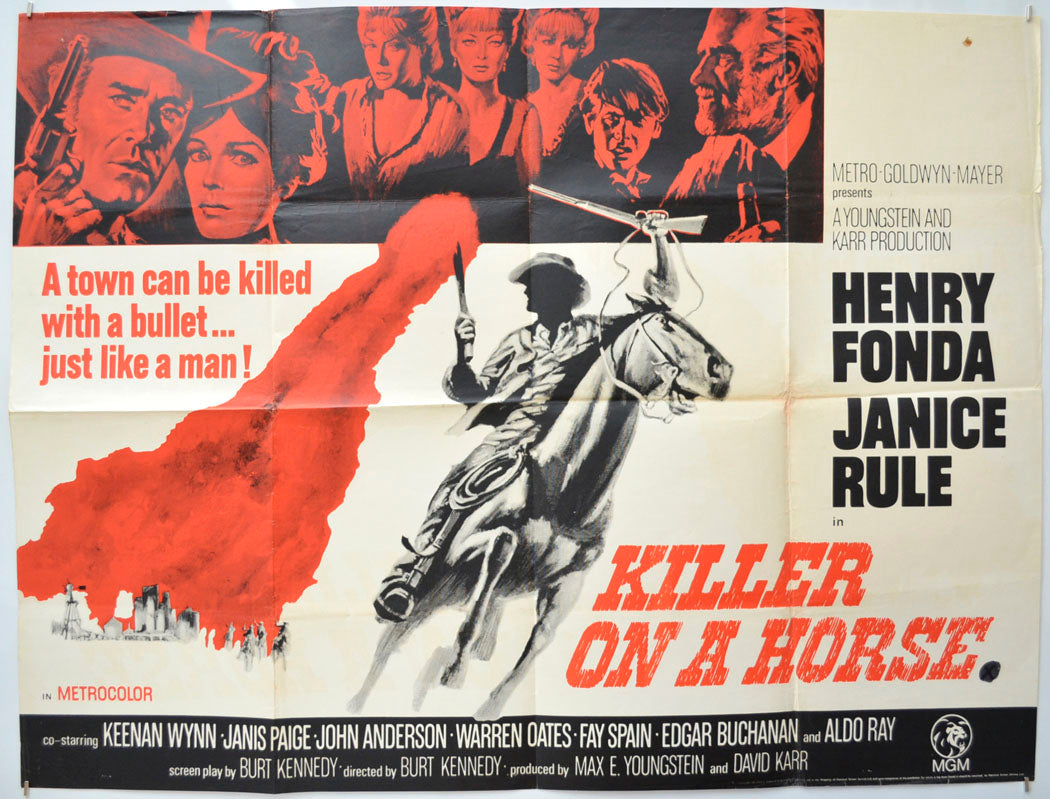 Killer On A Horse (a.k.a. Welcome to Hard Times) Original Quad Poster - Film Poster - Movie Poster