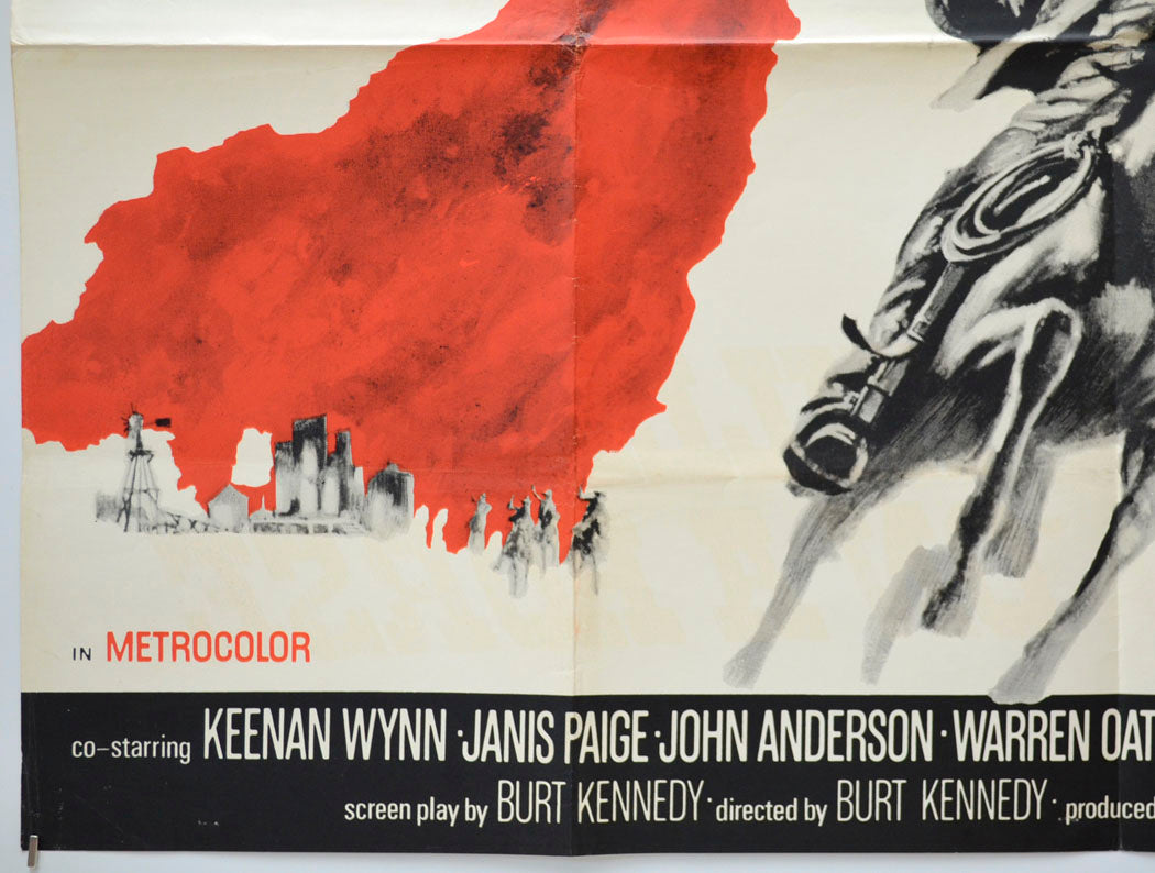 KILLER ON A HORSE (Bottom Left) Cinema Quad Movie Poster 