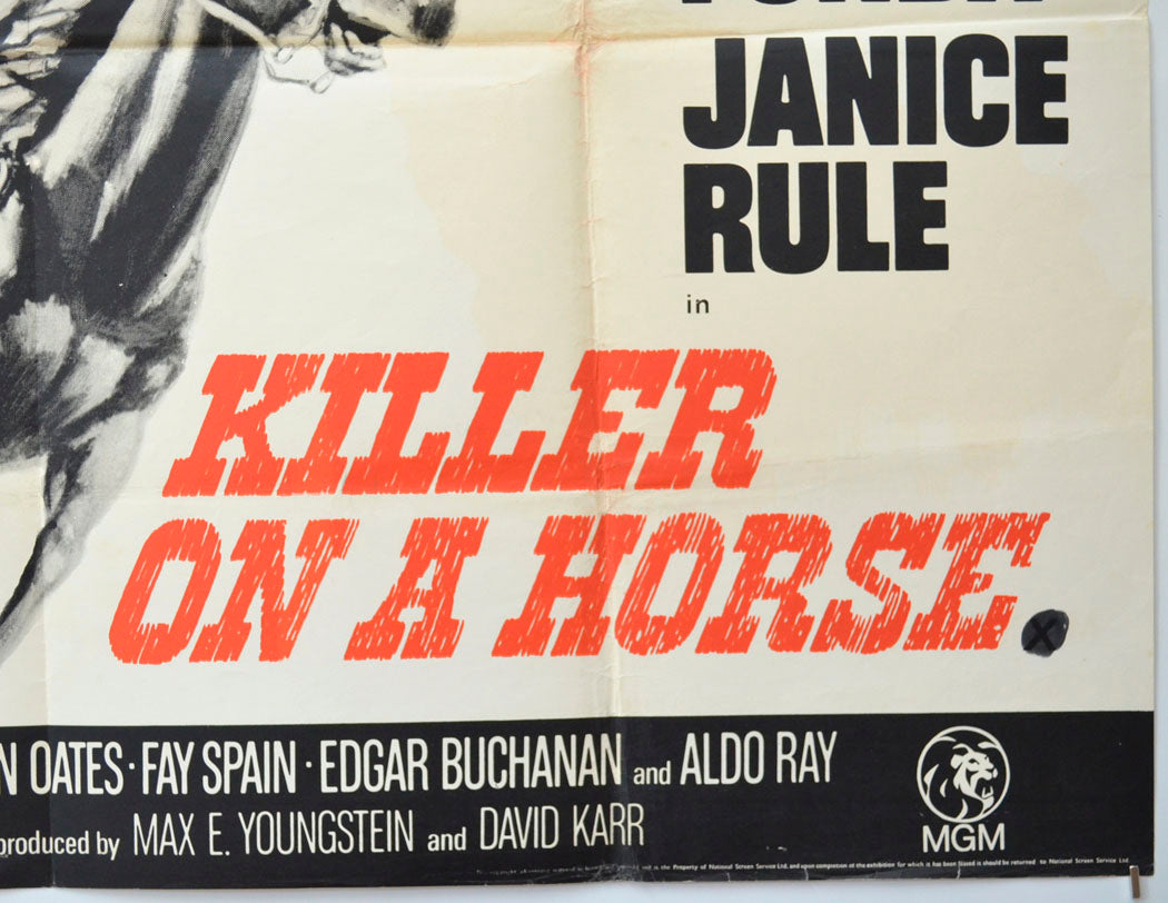 KILLER ON A HORSE (Bottom Right) Cinema Quad Movie Poster 