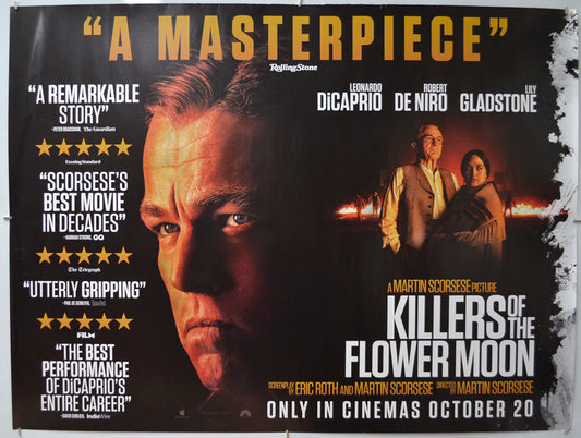 Killers Of The Flower Moon Original Quad Poster - Film Poster - Movie Poster