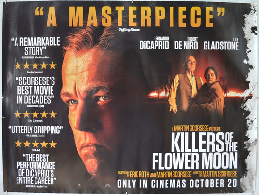 Killers Of The Flower Moon Original Quad Poster - Film Poster - Movie Poster 