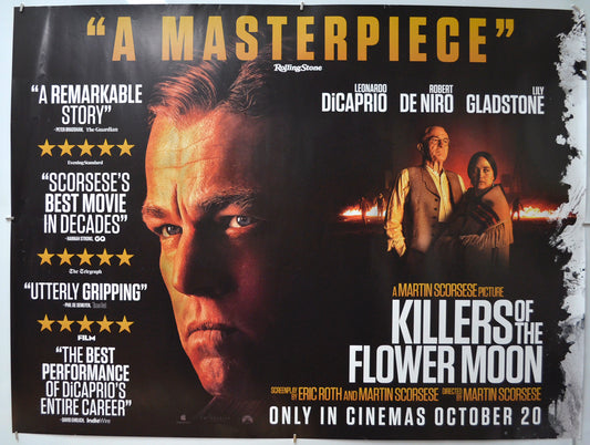Killers Of The Flower Moon Original Quad Poster - Film Poster - Movie Poster