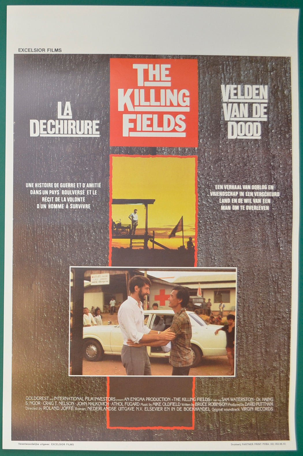 The Killing Fields   Original Belgian Poster - Film Poster - Movie Poster  