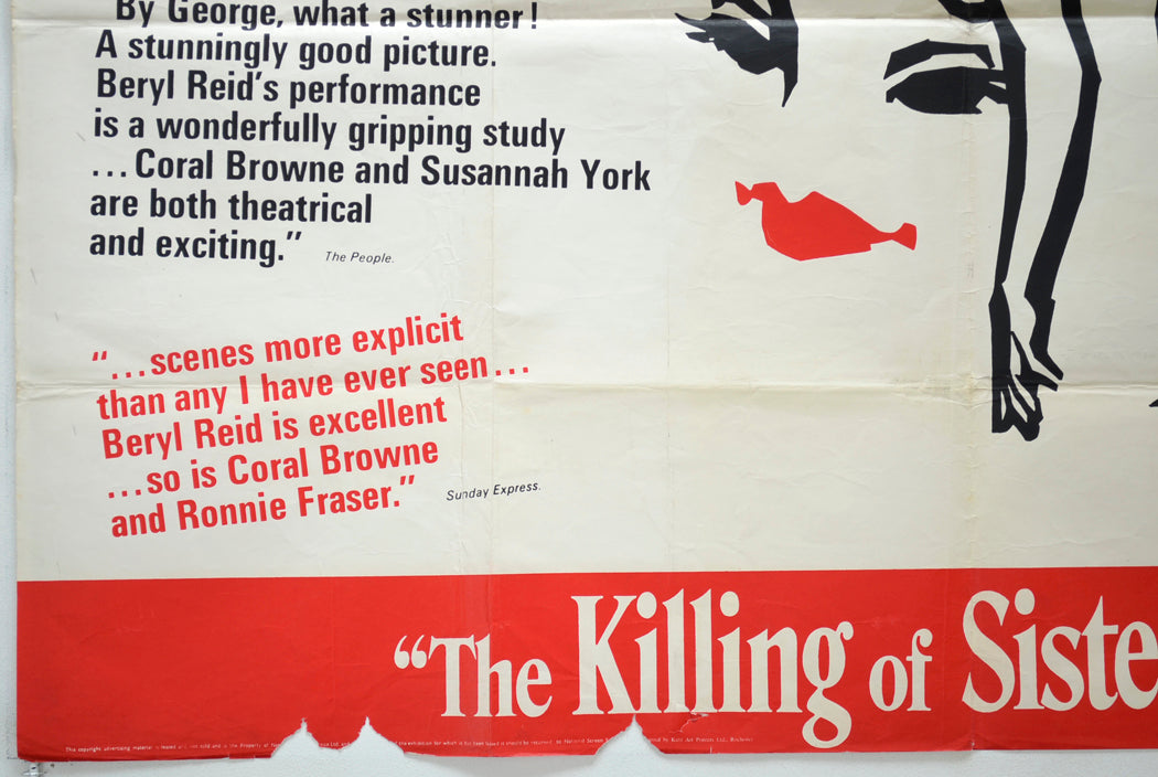 THE KILLING OF SISTER GEORGE (Bottom Left) Cinema Quad Movie Poster 