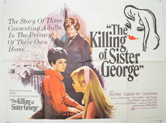 The Killing Of Sister George  Original Quad Poster - Film Poster - Movie Poster