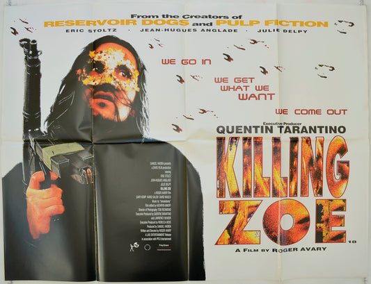 Killing Zoe   Original Quad Poster - Film Poster - Movie Poster 