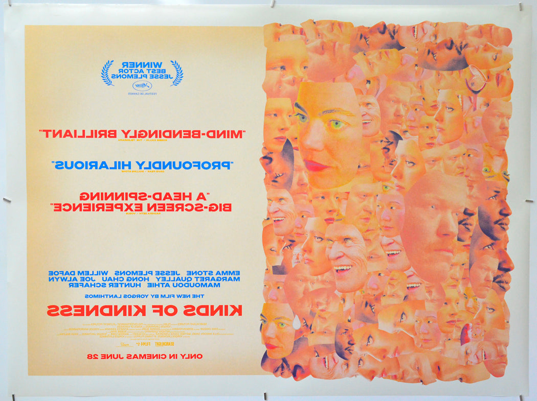 Kinds Of Kindness (Back) Cinema Quad Movie Poster 