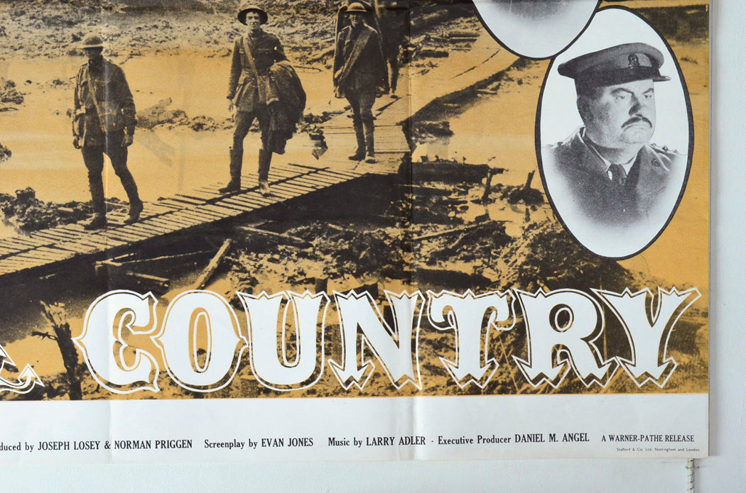 KING AND COUNTRY (Bottom Right) Cinema Quad Movie Poster 