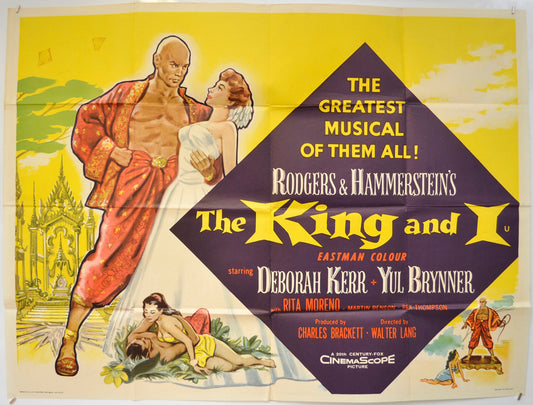 The King And I  Original Quad Poster - Film Poster - Movie Poster