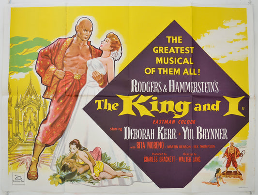 The King And I  (1960’s re-release)   Original Quad Poster - Film Poster - Movie Poster  