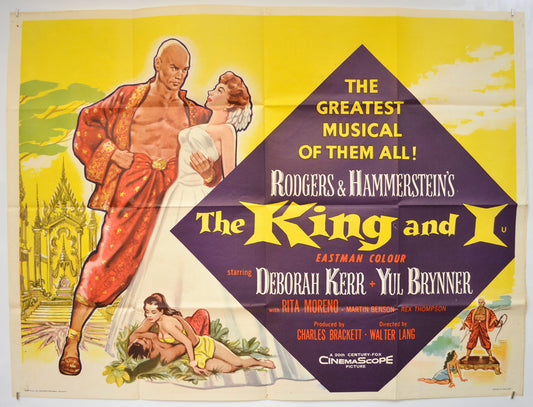 The King And I  Original Quad Poster - Film Poster - Movie Poster