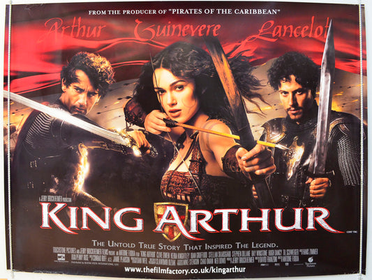 King Arthur  Original British Quad Poster - Film Poster - Movie Poster