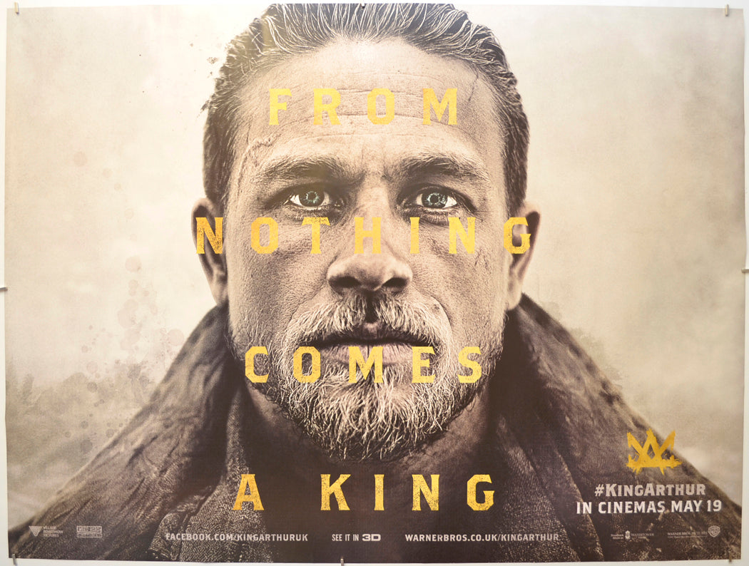 King Arthur: Legend Of The Sword (Teaser / Advance Version)  Original Quad Poster - Film Poster - Movie Poster