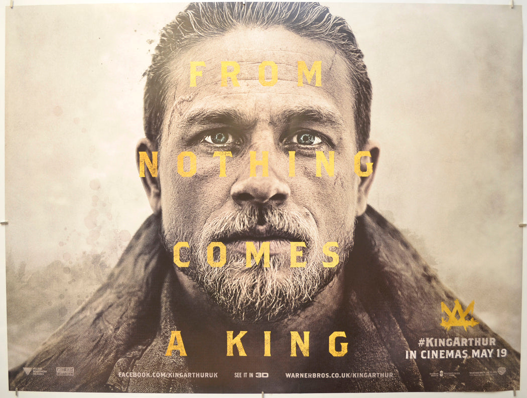 King Arthur: Legend Of The Sword (Teaser / Advance Version)  Original Quad Poster - Film Poster - Movie Poster