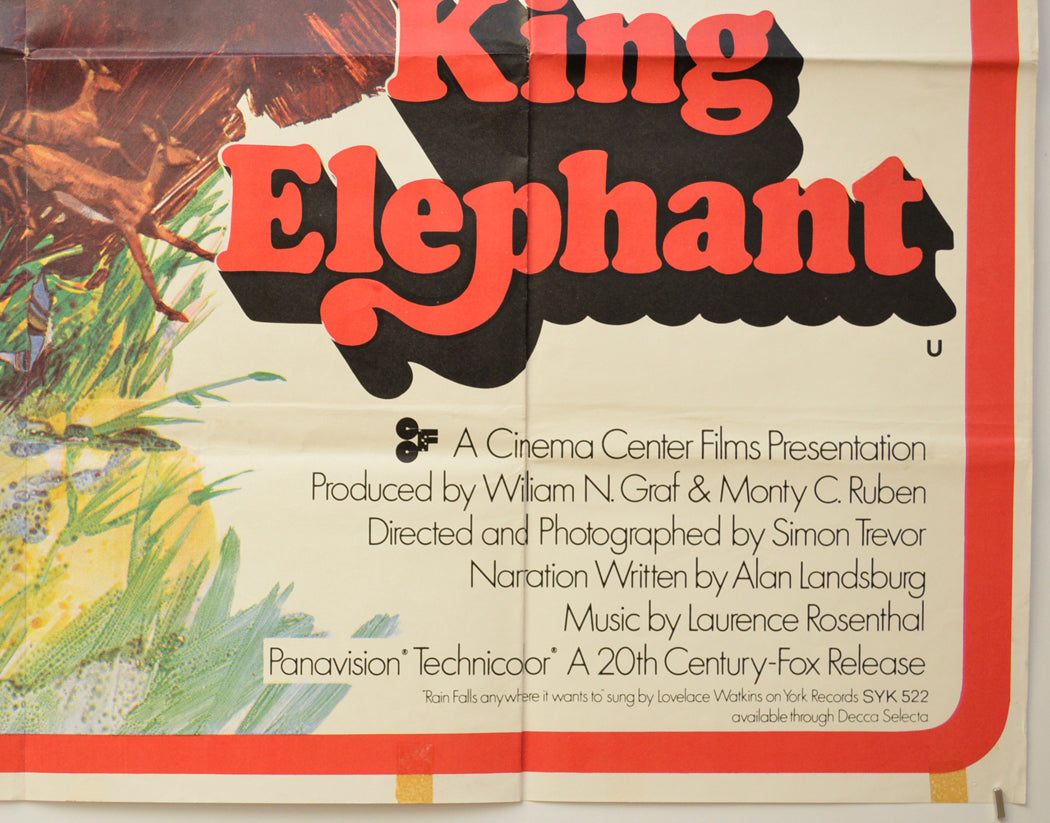 KING ELEPHANT (Bottom Right) Cinema Quad Movie Poster 