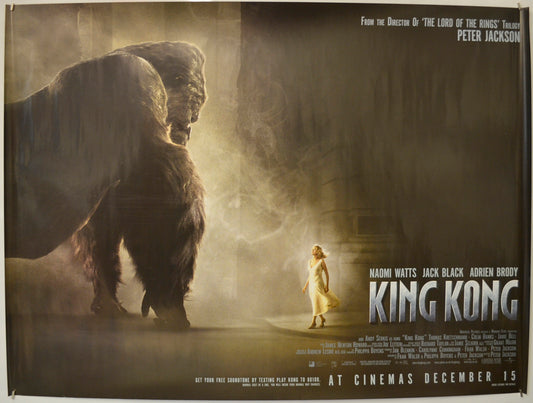 King Kong  (Teaser / Advance Version) Original Quad Poster - Film Poster - Movie Poster